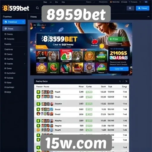 Análise da interface de usuário do site 8959bet